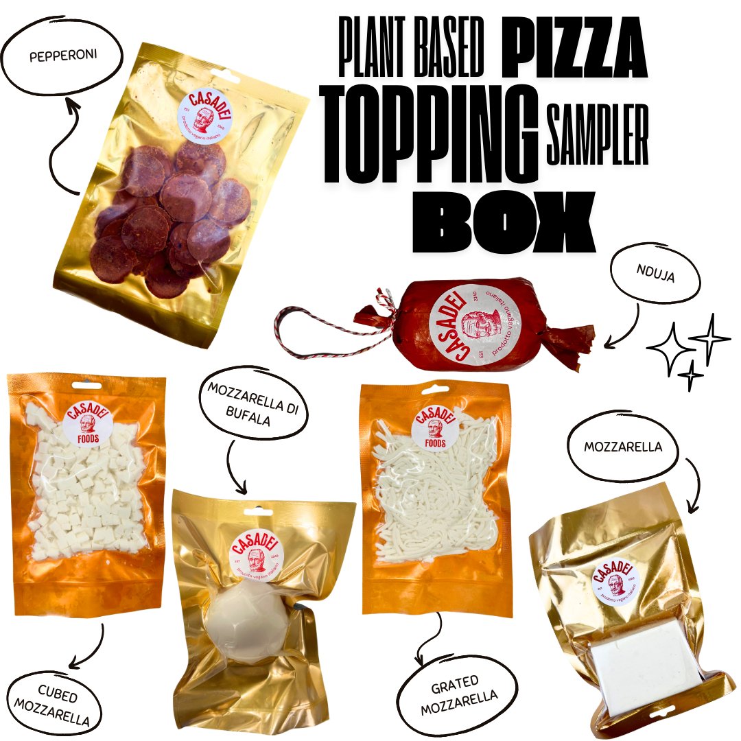 Plant Based Pizza Topping Sampler Box - Casadei Foods